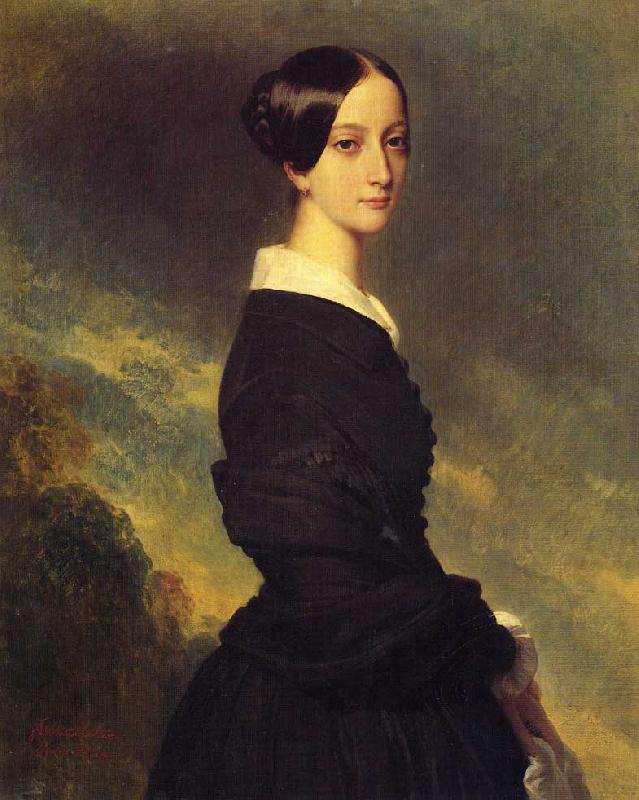 Franz Xaver Winterhalter Francoise Caroline Gonzague, Princesse de Joinville oil painting picture